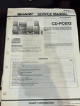 Orig. Sharp CD-PC672 CDPC672 Repair & Service Manual 1621 2818 *original*. Fixed Price $13.99.