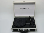 Victrola Bluetooth Suitcase Record Player, White VSC-550BT Tested & Works Great!. Fixed Price $41.88.