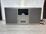 Brookstone SLCDV2.0 Player Am/ Fm Clock Radio Stereo No Remote Sound Is Great. Fixed Price $49.00.