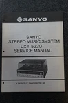 Sanyo Dxt 5220 Service Manual. Fixed Price $21.99.