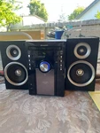 Sharp XL-DK257N Micro Component Stereo Shelf System + Speakers X2 (black). Fixed Price $49.00.