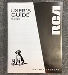 Rca Audio System User Guide RP-9320 Tuner Cd Player Stereo Electronics. Fixed Price $10.99.
