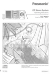 Panasonic SA-PM07 Cd Stereo System Owners Instruction Manual. Fixed Price $22.24.