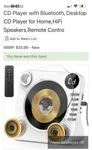 A1320 Cd Player Bluetooth Usb Led Display Remote Hifi Speakers White Aux MP3 Wma. Fixed Price $27.29.