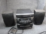 Sharp CD-C1800 Component Stereo System 3-CD Changer Dual Cassette. Fixed Price $74.99.