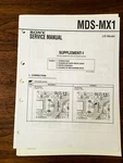Sony MDS-MX1 Mini Disc Service Manual Supplement *original*. Fixed Price $19.98.