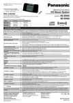 Panasonic SC-EN33 SC-EN35 Cd Stereo System Owners Instruction Manual. Fixed Price $22.24.
