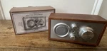 Restoration Hardware Wood Desk Radio / Fm MP3 Mini-sized Frame. Fixed Price $19.00.
