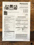 Panasonic SC-AK340 -AK343 -AK240 Stereo Owner / User Manual *original*. Fixed Price $19.97.