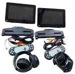 Pyle PLHRDVD90KT 2 Car Headrest Player System 9.4 Wireless Headphone Damage. Fixed Price $142.39.