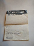 Emerson Cd Shelf System MS7635N Owner's Operation Manual Oem Home Audio. Fixed Price $20.47.