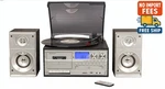 Crosley CR7014A-BK Eclipse 3-SPEED Turntable Bluetooth Cd Cassette Radio Usb. Fixed Price $142.30.