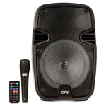 Qfx WMX-8074 Inch Bluetooth Party Speaker, Battery Powered With Mic. Fixed Price $47.86.