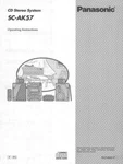 Panasonic SA-AK57 Cd Stereo System Owners Instruction Manual. Fixed Price $22.24.