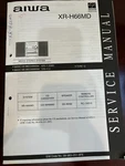 Aiwa XR-H66MD CX-NH66MD XRH66MD Repair Service Manual 854 1703 **original**. Fixed Price $16.99.
