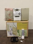 Sony CMT-EP50LIV Micro Hi-fi Component System Cd, Cassette, Am/fm White. Fixed Price $150.00.