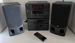 Vintage Jvc Stereo System MX-55M Cd 6 Disc Changer Cassette Player Remote Read. Fixed Price $89.99.