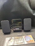 Onn. Mini Stereo System Bluetooth Fm Radio 100008722 + Remote & 3 Country Cds. Fixed Price $40.00.