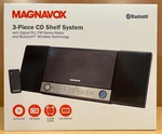 Magnavox MM444BT 3-PIECE Cd Shelf System With Digital Pll Fm Stereo Radio And Bl. Fixed Price $52.00.