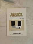 Panasonic RA-7810 Am/fm Stereo Radio With Cassette Operating Instructions. Fixed Price $8.76.