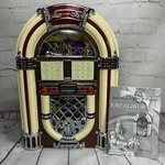 Jukebox Tabletop MP3 Am/fm Radio Retro 50'S Classic Excalibur Electronics RD66-I. Fixed Price $99.93.