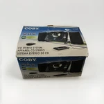 Brand New Open Box Coby CXCD380 Stereo System W/ Speakers, Am/fm/cd. Fixed Price $79.99.