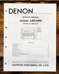 Denon UD-M5 Cd Receiver Service Manual *original*. Fixed Price $19.97.