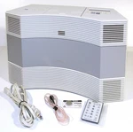 Pro Serviced Bose Acoustic Wave Ii Radio/cd Player Remote+! White Guaranty. Fixed Price $399.46.