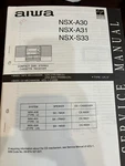 Aiwa NSX-A30 NSX-A31 NSX-S33 Repair Service Manual 842 873 Usa **original**. Fixed Price $14.99.