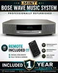 Bose Wave Music System - Titanium Professionally Refurbished. Fixed Price $279.00.
