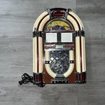 2004 Table Top Retro Jukebox Radio And Cd Player Not Working. Fixed Price $43.00.