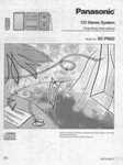 Panasonic SC-PM22 Cd Stereo System Owners Instruction Manual. Fixed Price $22.24.