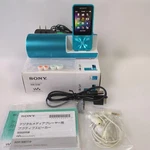 Sony Walkman Portable Speaker Set Dock Blue Fully Functional Excellent Condition. Fixed Price $101.21.