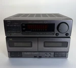Jvc MX-77M Stereo System Dual Cassette Auto Reverse Partly Working. Fixed Price $44.00.