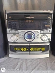 Sharp CD-C612 Mini Component System 3-DISC Changer Cassette 4-SPEAKER 40W Eq. Fixed Price $45.00.