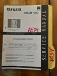 Aiwa XR-MT1000 Service Manual Original Repair Book Stereo Cd Player. Fixed Price $19.98.