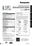 Panasonic MW-10 Audio System Owners Instruction Manual. Fixed Price $22.24.