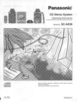Panasonic SA-AK58 Cd Stereo System Owners Instruction Manual. Fixed Price $22.24.
