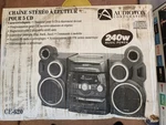 Audiovox CE-620 240W Music Power 5-CD Stereo System. Fixed Price $200.00.