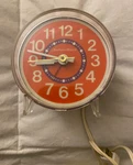 Jc Penneys Fashion Manor 70S Modern Art Alarm Clock 34-404. Fixed Price $19.99.