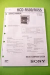 Service Manual Guide For Sony HCD-R500, HCD-RX55, Original. Fixed Price $17.36.