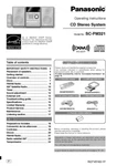Panasonic SC-PM321 Cd Stereo System Owners Instruction Manual. Fixed Price $22.24.