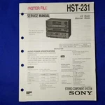 Sony HST-231 Service Manual Original Paper Oem Repair Guide Usa. Fixed Price $37.44.
