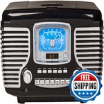 Crosley CR612B-BK Corsair Retro Am/fm Alarm Clock Radio And Cd Player Stereo. Fixed Price $127.00.